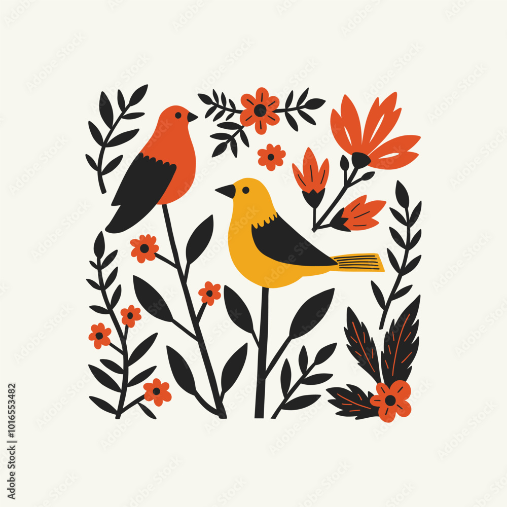 Abstract folk nordic art posters template. Modern trendy minimal style. Hand drawn design for wallpaper, wall decor, print, postcard, cover, template, banner. Abstract folk nordic art posters template. Modern trendy minimal style. Hand drawn design for wallpaper, wall decor, print, postcard, cover, template, banner.
