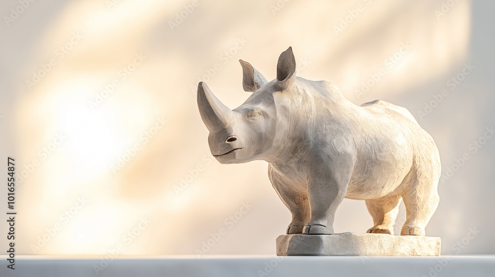 Obraz premium Rhinoceros The Large mammal