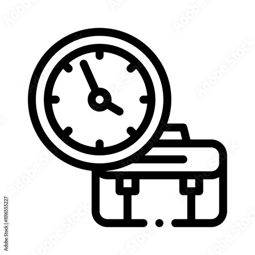 Clock line icon