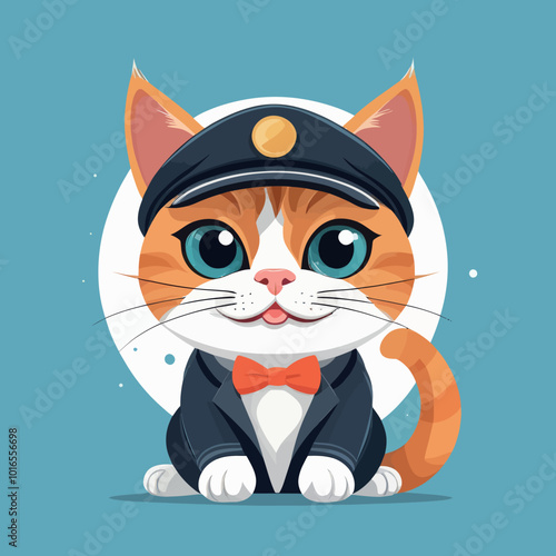 funny cat vector, humorous cat artwork, playful feline vector, cartoon cat character, comical cat drawing, silly cat graphic, whimsical cat art, quirky cat design, lighthearted cat image, amusing cat 