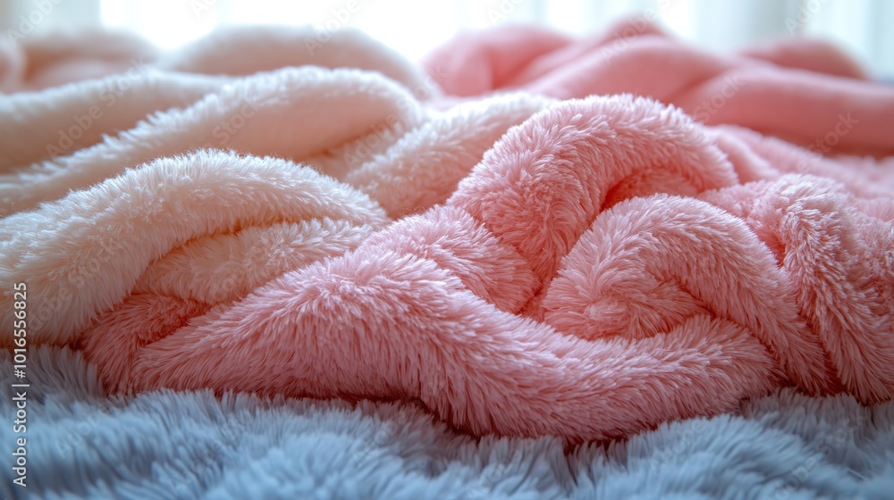 plush fleece fabric texture in soothing pastel hues evoking a sense of comfort tranquility and stylish home decor.create by F.a plush fleece fabric texture in soothing pastel hues evoking a sense of comfort tranquility and stylish home decor.create by F.a