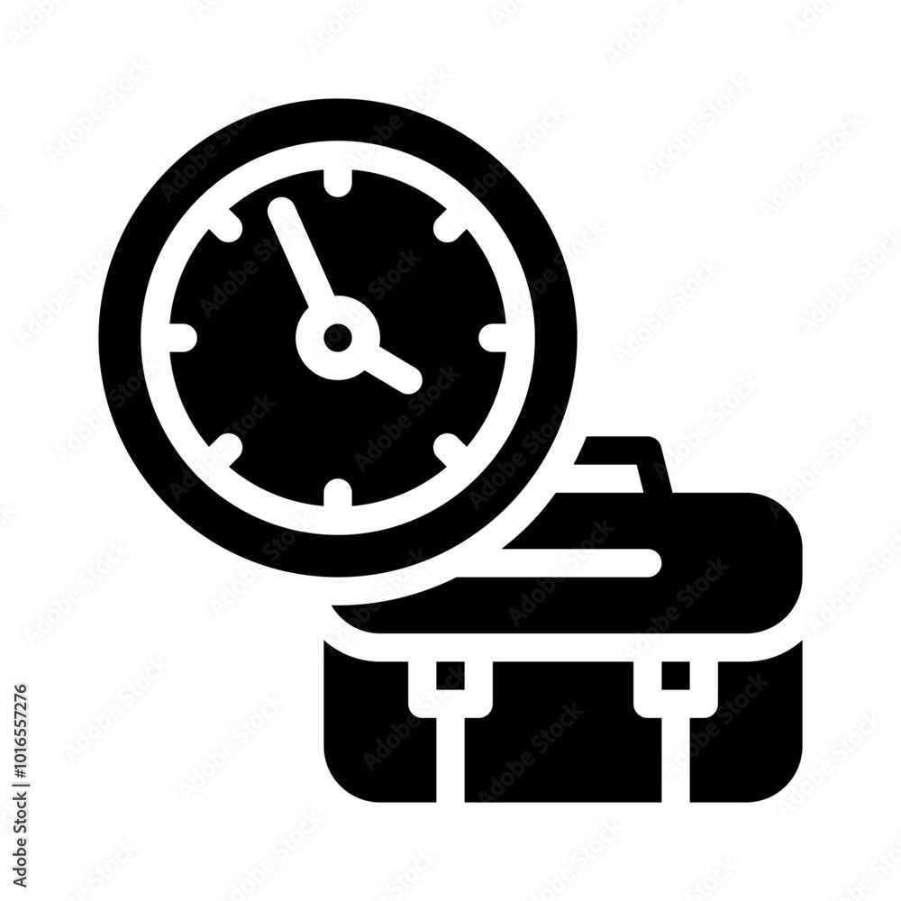 Clock glyph icon Clock glyph icon