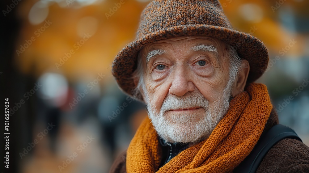 portrait of an elderly man,crutches.illustration portrait of an elderly man,crutches.illustration