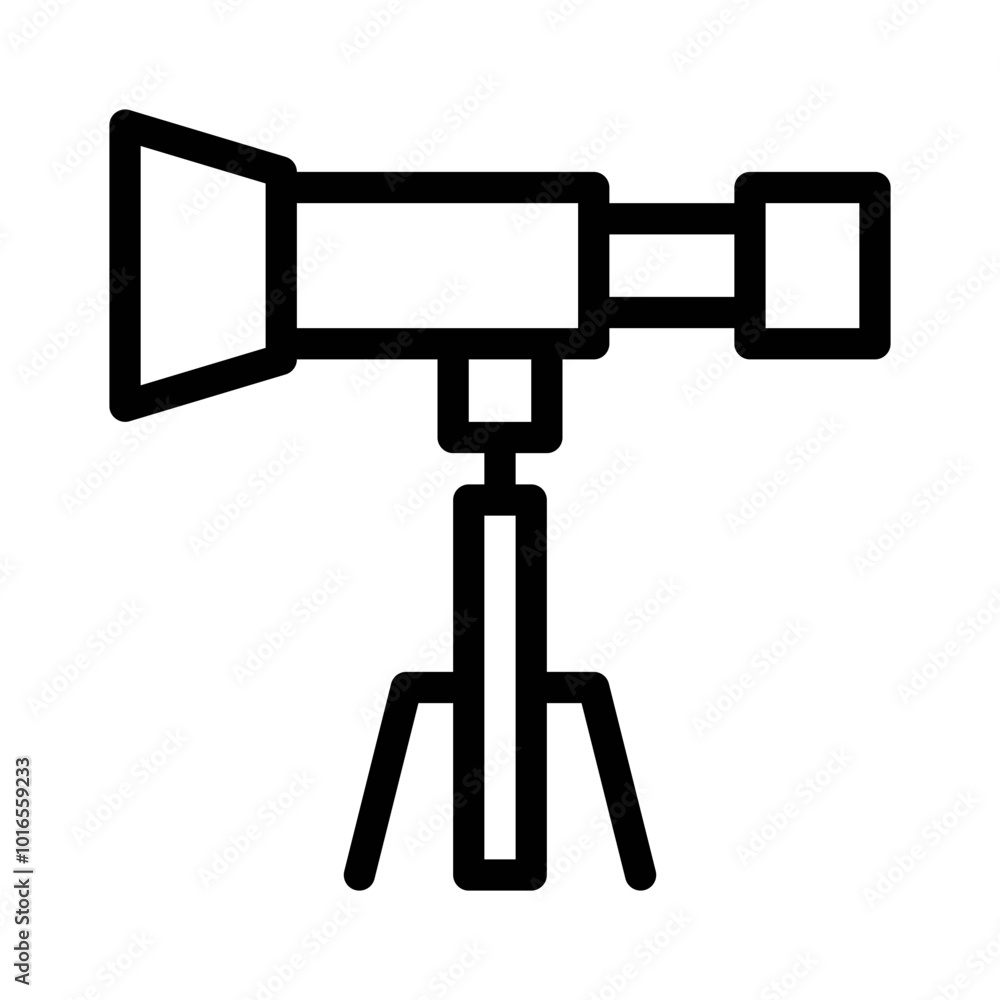 Telescope line icon Telescope line icon