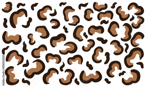 Leopard print pattern in brown tones