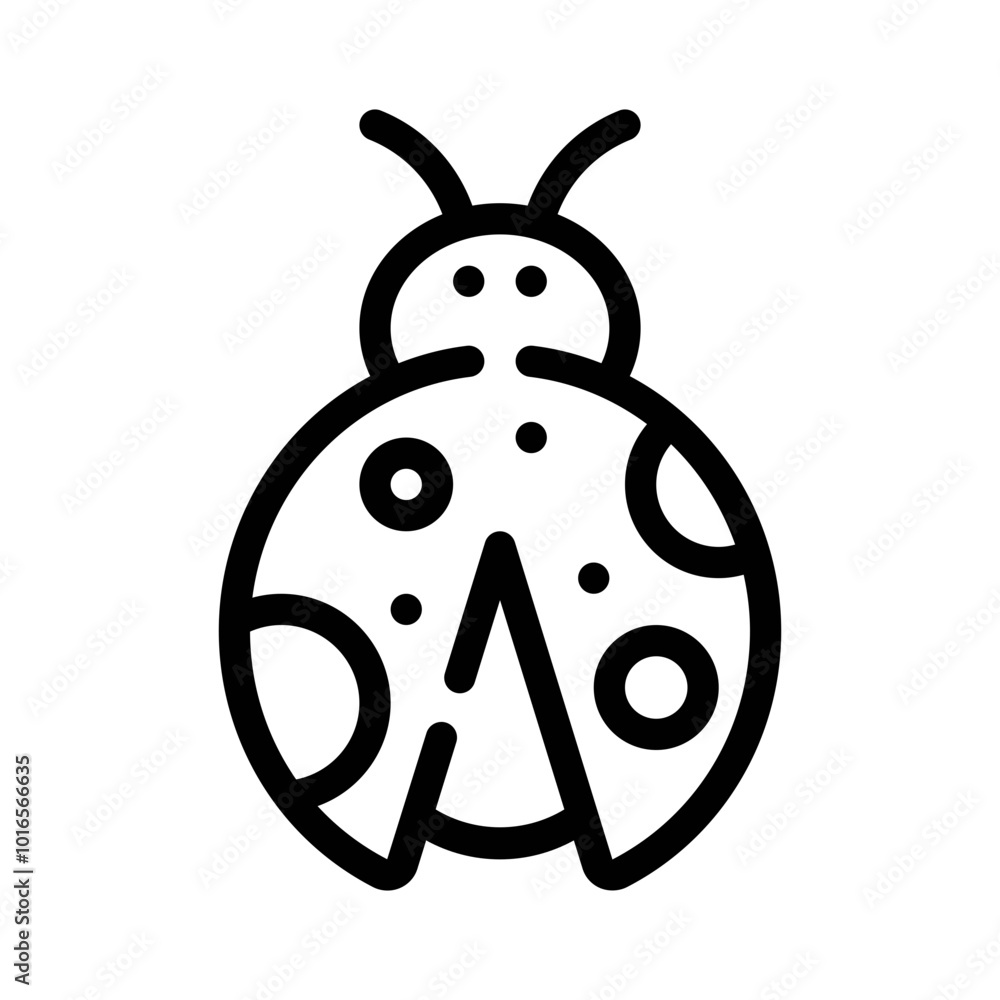 Ladybug line icon Ladybug line icon