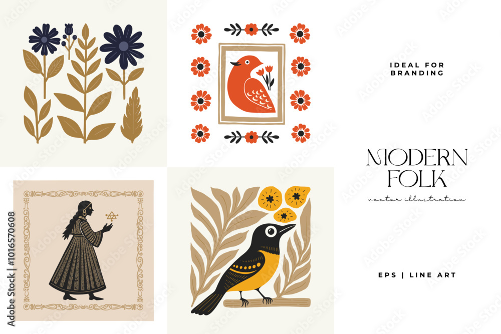 Abstract folk nordic art posters template. Modern trendy minimal style. Hand drawn design for wallpaper, wall decor, print, postcard, cover, template, banner. Abstract folk nordic art posters template. Modern trendy minimal style. Hand drawn design for wallpaper, wall decor, print, postcard, cover, template, banner.