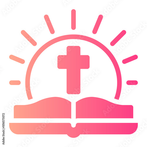 holy bible gradient icon