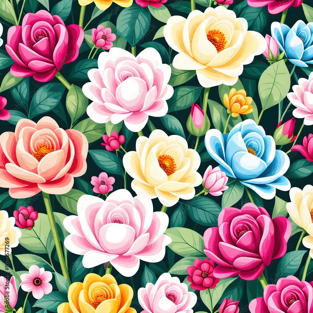 seamless pattern with roses
seamless pattern with roses