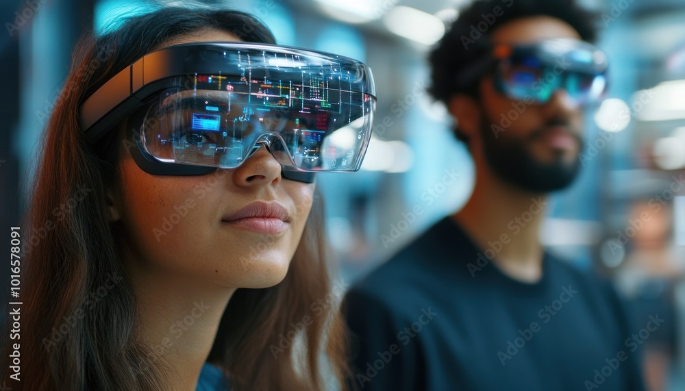 Cutting-edge augmented reality with stylish glasses Cutting-edge augmented reality with stylish glasses