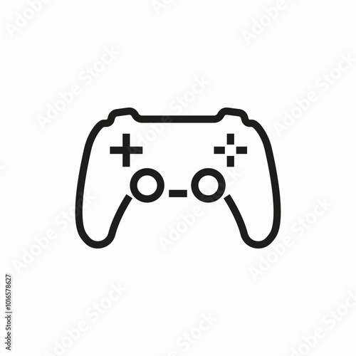 game controller icon sign vector