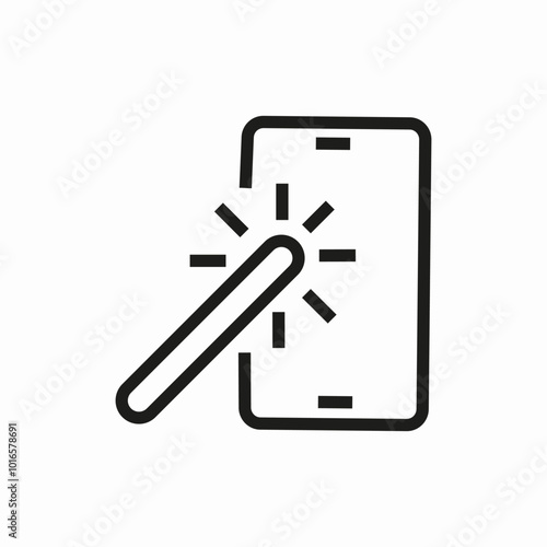 magic wand icon sign vector