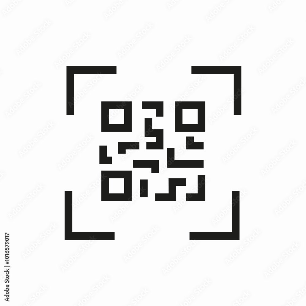 scan qr code icon sign vector scan qr code icon sign vector