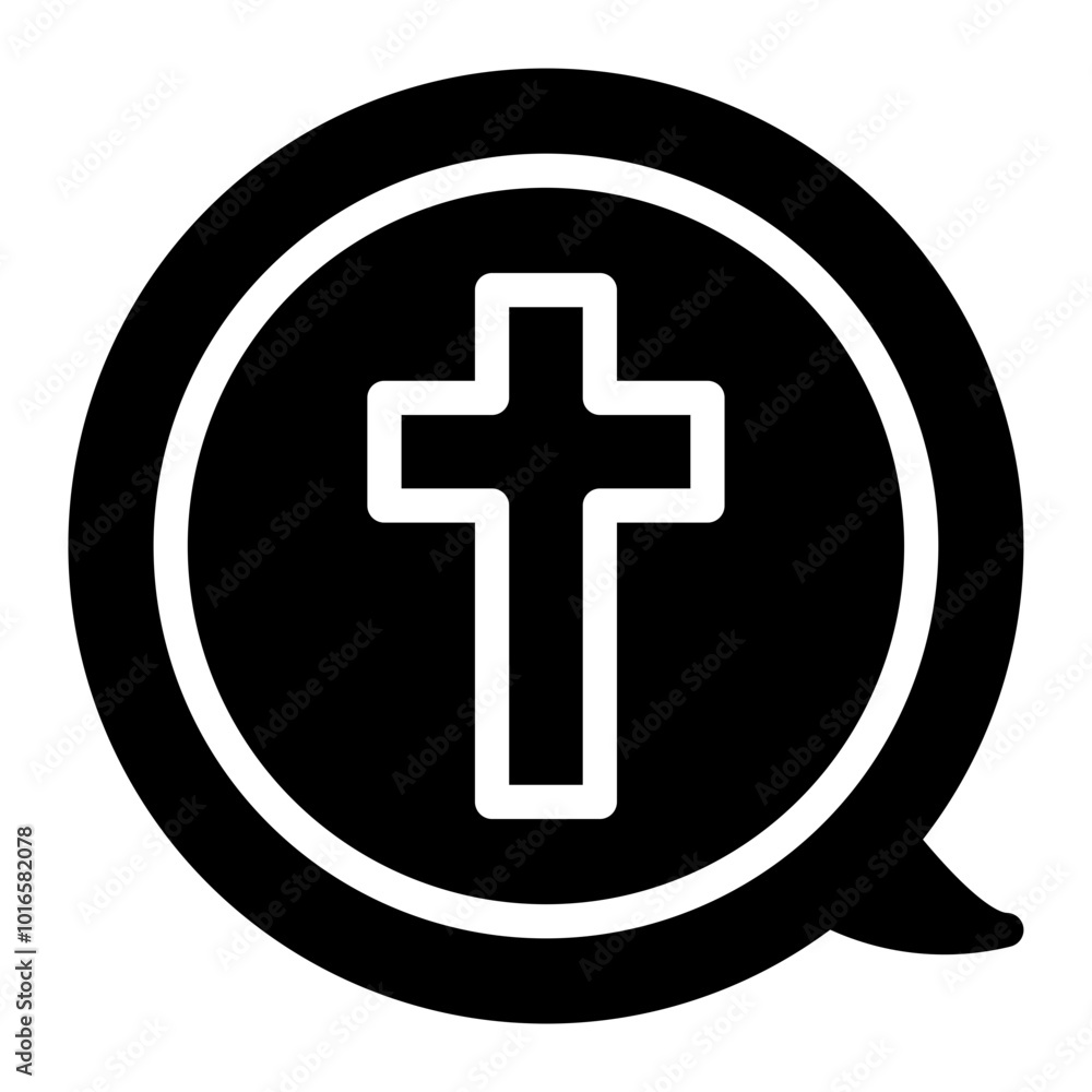 Obraz premium chat glyph icon