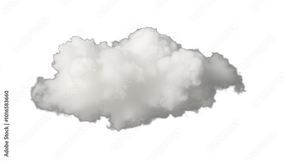 Thick and dense white cloud with soft texture, isolated on transparent background, Generative AI Thick and dense white cloud with soft texture, isolated on transparent background, Generative AI