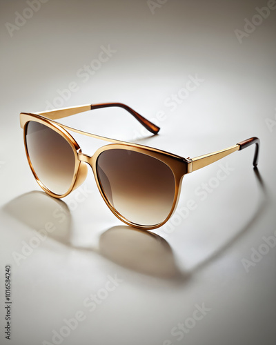 Women's sunglasses. fashion minimalistic still life