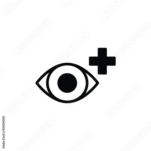 eye care icon vector eye clinik sign