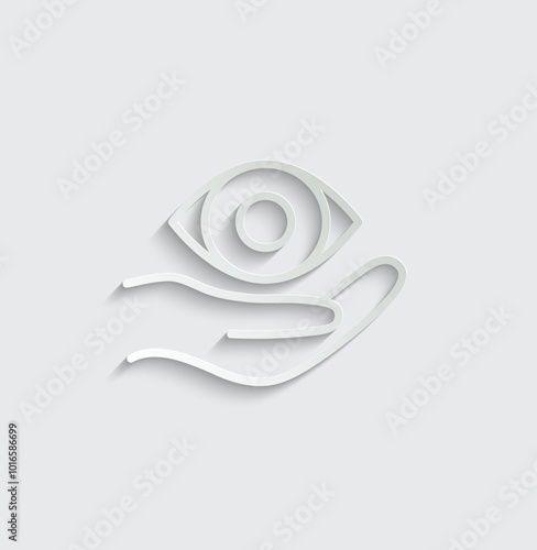 eye care icon vector eye clinik sign