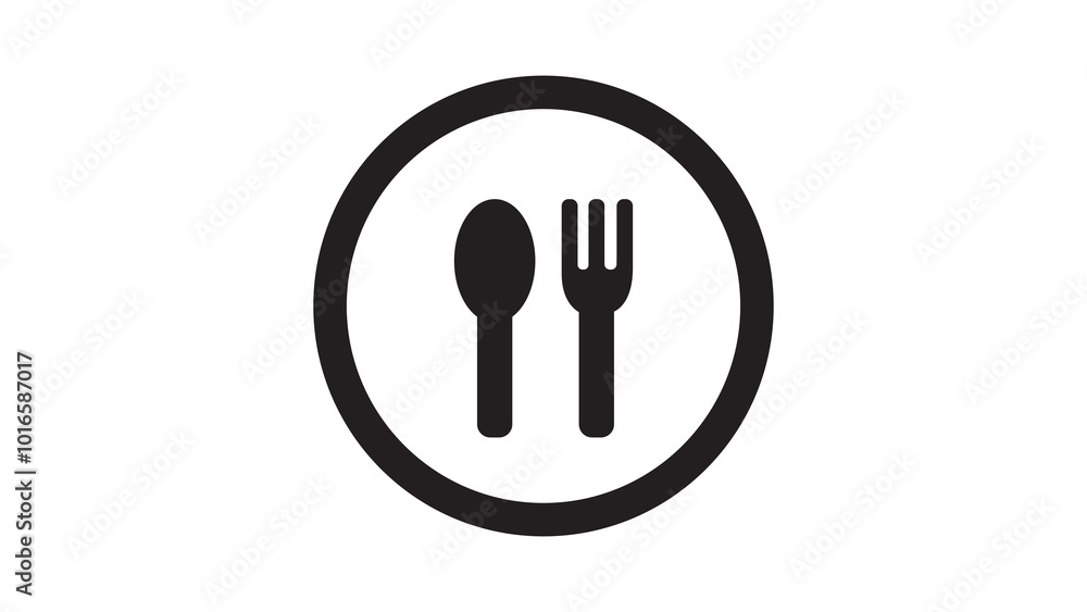 fork and spoon icon fork and spoon icon