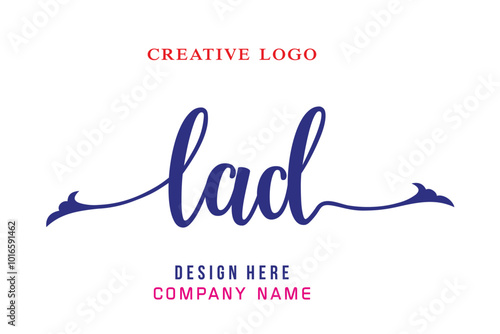 LAD  lettering logo is simple, easy to understand and authoritative