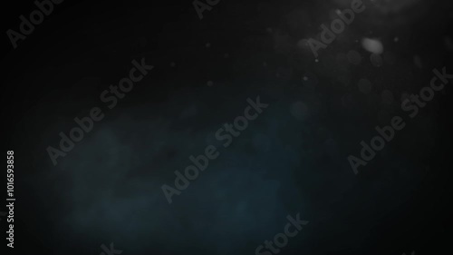 Black background with bokeh and smoke