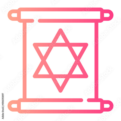 paper scroll gradient icon