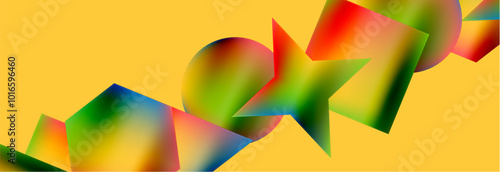 Fluid color geometric shapes abstract background. Vector Illustration For Wallpaper, Banner, Background, Card, Book Illustration, landing page