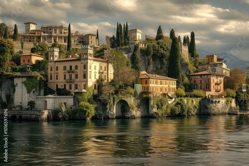 Italy landscape city architecture.