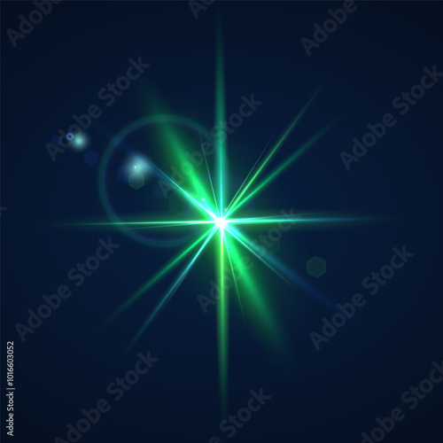 Beams of bright light shining on black background. White and golden beams of bright light shining on black background