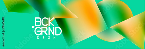 Fluid color geometric shapes abstract background. Vector Illustration For Wallpaper, Banner, Background, Card, Book Illustration, landing page