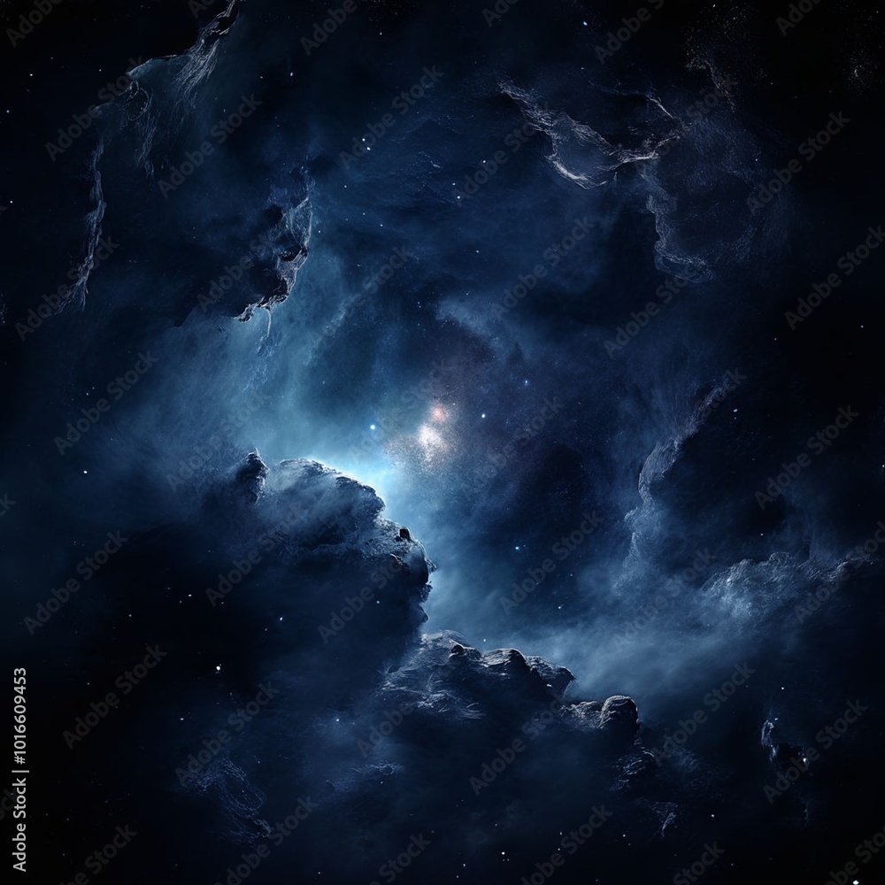 Fototapeta premium Beautiful universe and nebula. Generative AI (생성형 AI)