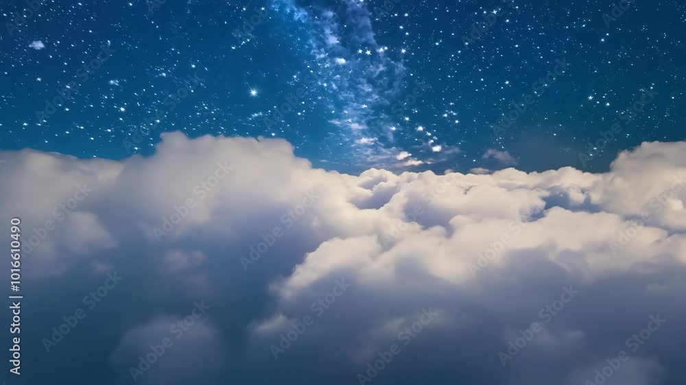 Milky Way and clouds at night
Milky Way and clouds at night