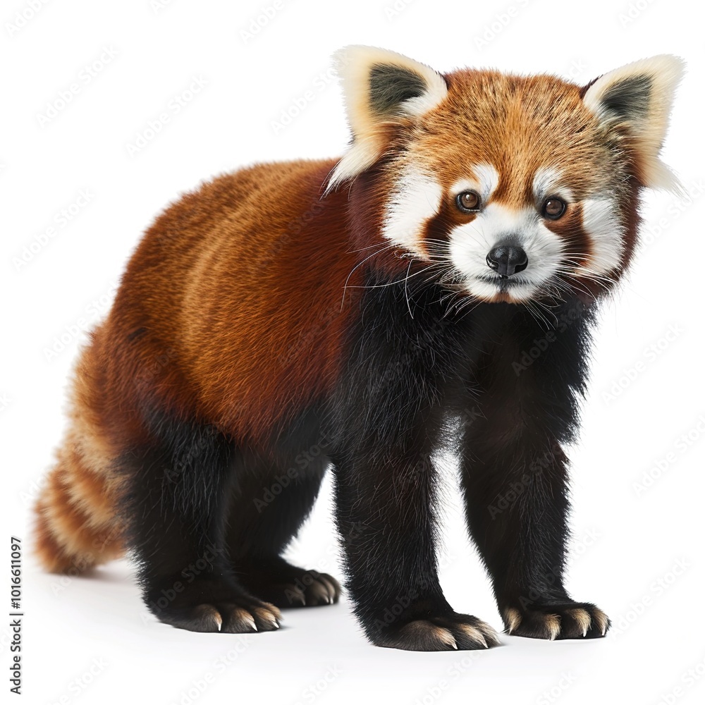 Fototapeta premium Red panda isolated on transporent background.