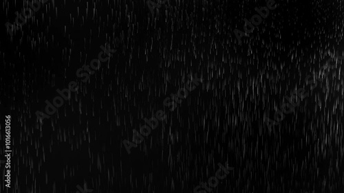 rain on a black background
