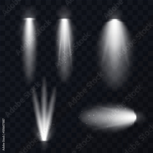 Light, spotlight, light source, studio lighting, illustration, vector