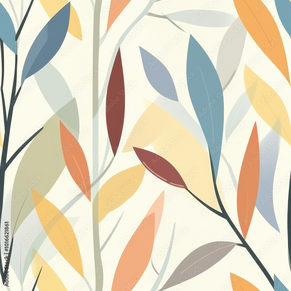 Soft Minimalist Floral Abstract Design Soft Minimalist Floral Abstract Design