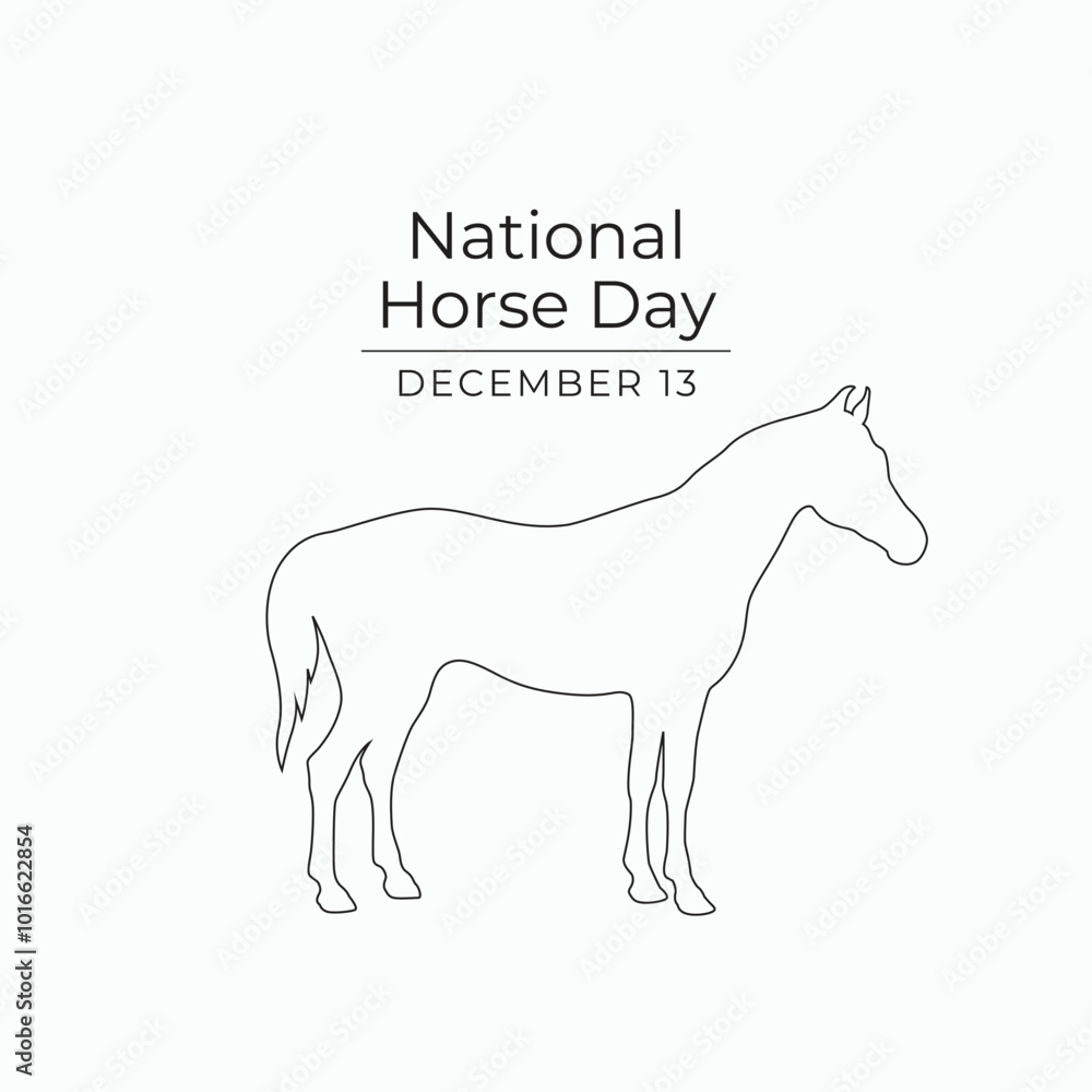 National horse day vector design template good for celebration usage. National Horse Day design. continuous line drawing. eps 10. National horse day vector design template good for celebration usage. National Horse Day design. continuous line drawing. eps 10.