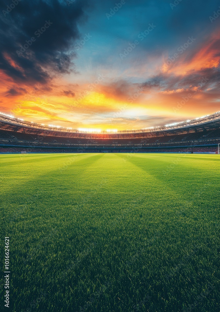 Fototapeta premium Sunset Stadium.