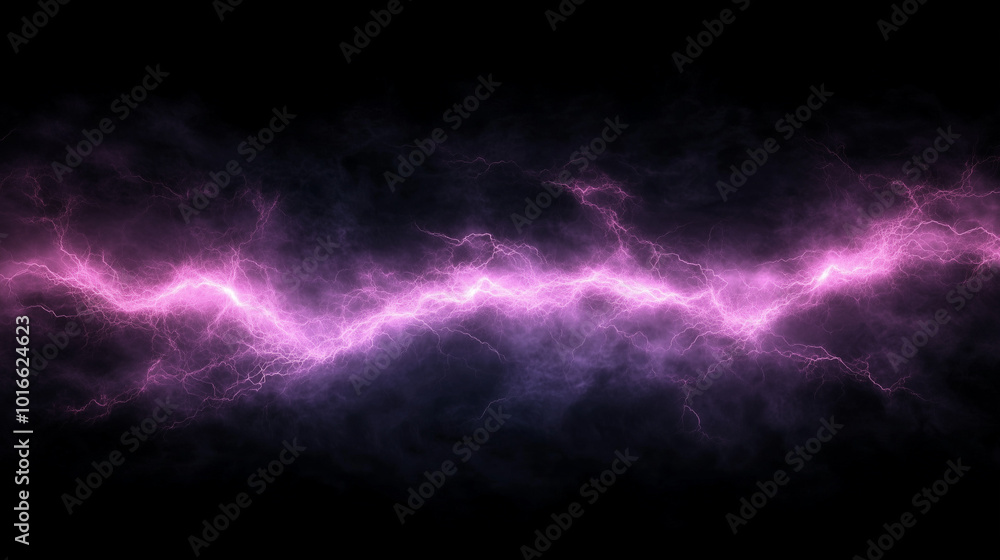 Thunder and lightning on a black background. Thunder and lightning on a black background.