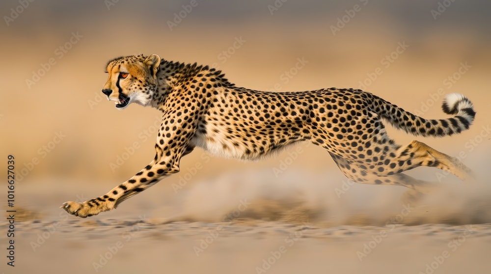Cheetah Running in Nature's Embrace Cheetah Running in Nature's Embrace
