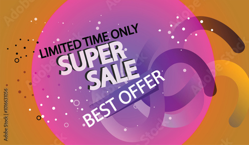 Sales banner vector , Gradient sales banner 