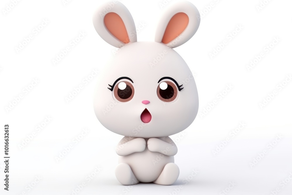 White bunny funny mammal plush cute. White bunny funny mammal plush cute.