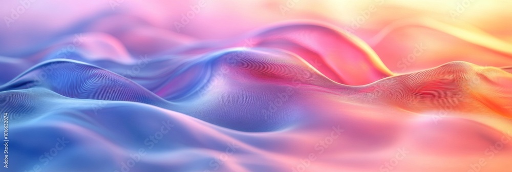 Soft pastel gradient with flowing light waves, soothing colors blend harmoniously, creating a tranquil and serene atmosphere, ideal for calming spaces Soft pastel gradient with flowing light waves, soothing colors blend harmoniously, creating a tranquil and serene atmosphere, ideal for calming spaces