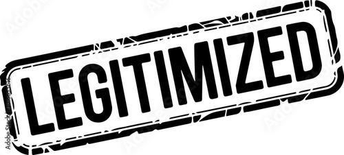 Vector Illustration of a Legitimized Stamp Design
