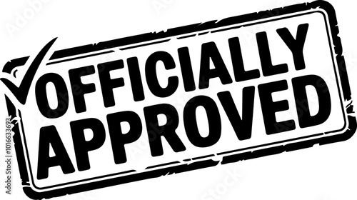 Vector Graphic of Officially Approved Stamp Design