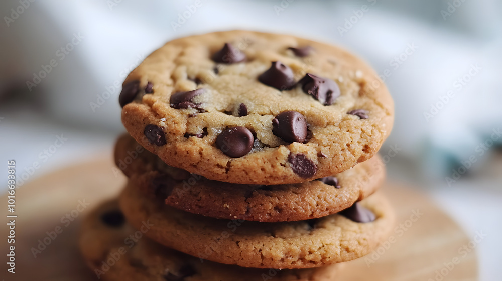 Homemade Chocolate chip cookies, delicious sweet bakery dessert Homemade Chocolate chip cookies, delicious sweet bakery dessert