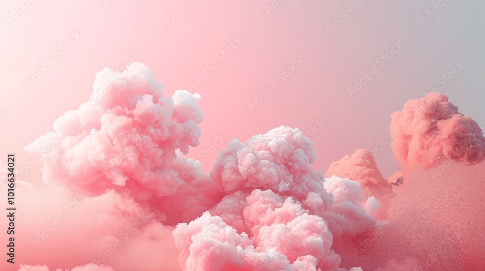 Frame Border Background Featuring Cloud Computing Concept with Vibrant Pink and White Clouds Frame Border Background Featuring Cloud Computing Concept with Vibrant Pink and White Clouds