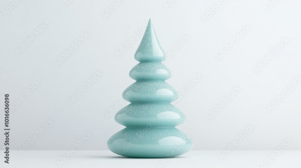 Abstract glass green Christmas tree Abstract glass green Christmas tree