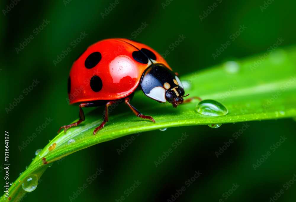 Fototapeta premium Fluttering Hearts A Ladybug’s World