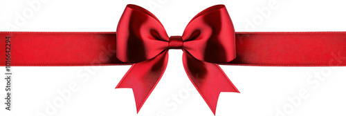 red gift bow